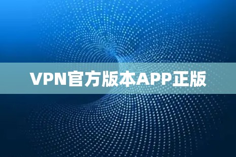 VPN官方版本APP正版 VPN官方版本APP正版